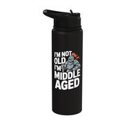 I'm Not Old I'm Middle Aged Knight Stainless Steel Insulated Water Bottle