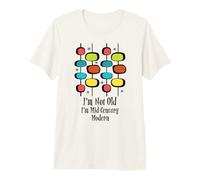 I'm Not Old, Mid Century Modern Ovals Stars Premium T-Shirt