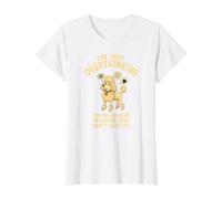 I'm Not Overthinking I'm Pre-Solving Problem Cute Poodle Dog Value Graphic T-Shirt, Women, White, S