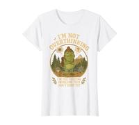 I'm Not Overthinking I'm Pre-Solving Problem Doodle Frog Value Graphic T-Shirt, Women, White, XS