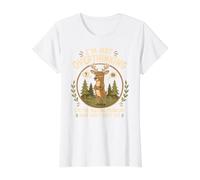 I'm Not Overthinking I'm Pre-Solving Problem Funny Buck Deer Value Graphic T-Shirt, Women, White, M
