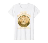I'm Not Overthinking I'm Pre-Solving Problem Funny Goat Value Graphic T-Shirt, Women, White, XL