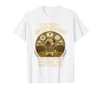 I'm Not Overthinking I'm Pre-Solving Problem Pug Funny Sayin Value Graphic T-Shirt, Men, White, M