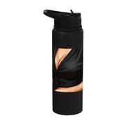 I'm Not Overthinking I'm Strategizing Funny Retro Stainless Steel Insulated Water Bottle