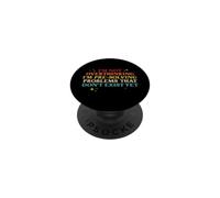 I'm Not Overthinking Retro Colorful Funny Anxious Quote PopSockets Adhesive PopGrip