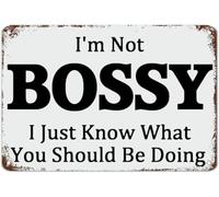 I'M Not Ownery I Just Know What You Should Be Doing Motivational Aluminum Sign 8x12 Inch Metal Wall Decor Rustic Home Office Inspirational Plaque