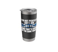 I'm NOT Perfect BUT AM Scottish Kinda Same Thing Flag Meme Stainless Steel Insulated Tumbler