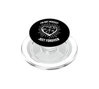 I'm Not Perfect Just Forgiven God Christian Jesus Cross PopSockets PopGrip for MagSafe