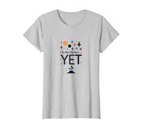 Im Not Perfect Yet The Power of Yet Motivational Quote T-Shirt, Women, Silver Grey, Small
