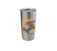 I'm Not Playing I'm Building Brick Builder Building Block Stainless Steel Insulated Tumbler