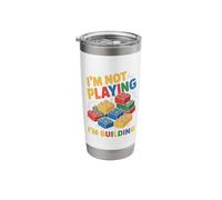 I'm Not Playing I'm Building Brick Builder Building Block Stainless Steel Insulated Tumbler