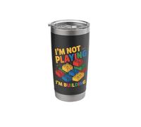 I'm Not Playing I'm Building Brick Builder Building Block Stainless Steel Insulated Tumbler