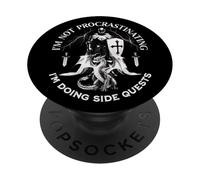 I'm Not Procrastinating I Am Doing Side Quests Dragon Gamer PopSockets Adhesive PopGrip
