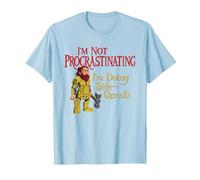 I'm Not Procrastinating, I'm Doing Side Quests - Funny Gamer T-Shirt, Men, Baby Blue, X-Large