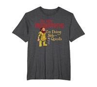 I'm Not Procrastinating, I'm Doing Side Quests - Funny Gamer T-Shirt, Men's Big and Tall, Dark Heather Grey, 6X Tall