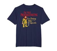 I'm Not Procrastinating, I'm Doing Side Quests - Funny Gamer T-Shirt, Men's Big and Tall, Navy Blue, 4X Tall