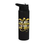 I'm Not Procrastinating I'm Doing Side Quests RPG Gamers Stainless Steel Insulated Water Bottle