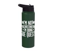 I'm Not Procrastinating - I'm Doing Side Quests Stainless Steel Insulated Water Bottle