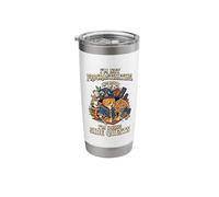 I'm Not Procrastinating I'm Doing Side Quests Wizard Cat Stainless Steel Insulated Tumbler