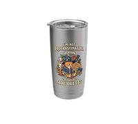 I'm Not Procrastinating I'm Doing Side Quests Wizard Cat Stainless Steel Insulated Tumbler