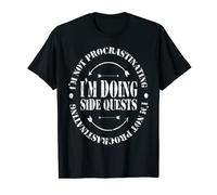 I'm Not Procrastinating I'm Doing SideQuests Gamer Dragon T-Shirt