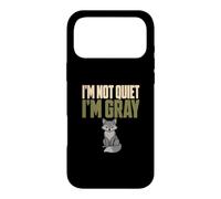 I'm Not Quiet I'm Gray Gray Man Everyday Carry Fox Humor Case for iPhone 17 Pro Max