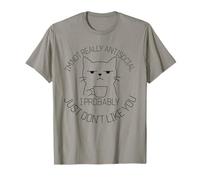 im not Really Antisocial i just Dont Like You cat Coffee T-Shirt