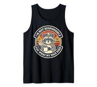 Im Not Responsible for What My Face Does Raccoon Graphic Tank Top