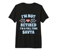 I'm Not Retired I'm A Full-Time SAVTA Hebrew Grandma Jewish Premium T-Shirt