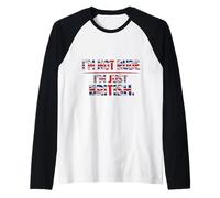 Im Not Rude Im Just British Funny UK Pride Saying Raglan Baseball Tee