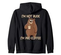 I'm Not Rude I'm Pre-Coffee Zip Hoodie