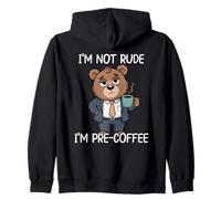 I'm Not Rude I'm Pre-Coffee Zip Hoodie
