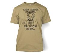 I'm Not Saying It Was Aliens But It Was Aliens T-shirt - Tan XX-Large (50/52")