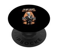 I'm Not Scary But My Jokes Are Halloween Comedy Jokes PopSockets Adhesive PopGrip