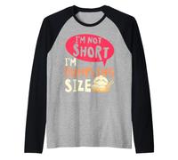 I'm Not Short Dumpling Size Funny Humor Design Raglan Baseball Tee