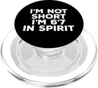 I'm Not Short I'm 6'7 In Spirit Funny 67 Six Seven Meme PopSockets PopGrip for MagSafe