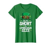 I'm Not Short I'm Leprechaun Size St Patricks Day Boys Men T-Shirt, Women, Kelly Green, X-Large