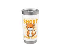 I'm Not Short I'm Stoat-Sized Cute Weasel Stainless Steel Insulated Tumbler