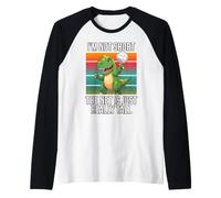 I'm Not Short The Net is Just Really Tall T-Rex Volleyball Raglan Baseball Tee