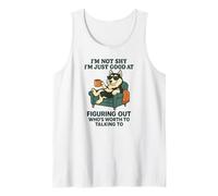 I'm not Shy I'm just Good at Figuring Out Who's Worth Husky Tank Top