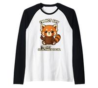 I'm Not Shy I'm Just Selectively Social Red Panda Raglan Baseball Tee