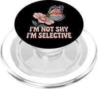 I'm Not Shy I'm Selective Funny Introvert Humor PopSockets PopGrip for MagSafe