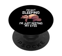 I'm Not Sleeping I'm Just Resting My Eyes Weasel Ferret PopSockets Adhesive PopGrip