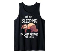 I'm Not Sleeping I'm Just Resting My Eyes Weasel Ferret Tank Top