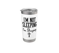 Im Not Sleeping Im Praying Shh Pastor Appreciation Christian Stainless Steel Insulated Tumbler