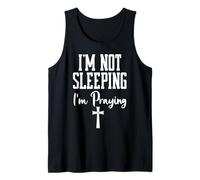 Im Not Sleeping Im Praying Shh Pastor Appreciation Christian Tank Top