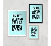 Im Not Sleeping Im Resting My Eyes Art Print - A3 - Wood Frame