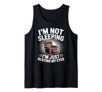I'm Not Sleeping I'm Resting My Eyes Dad Father Funny Men Tank Top