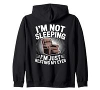 I'm Not Sleeping I'm Resting My Eyes Dad Father Funny Men Zip Hoodie