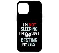 I'm Not Sleeping Just Resting My Eyes Funny Nap Humor Case for iPhone 12/12 Pro